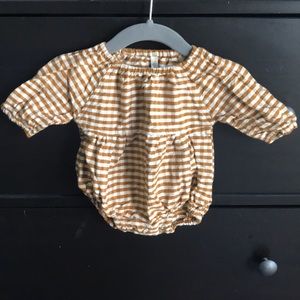 Rylee + Cru Gingham Bubble romper